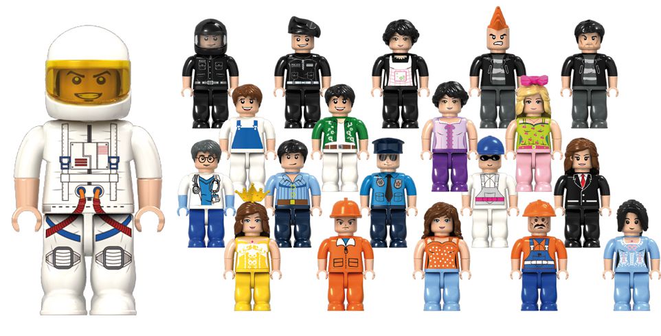 Klemmbaustein-Set Minifiguren 20 Stück